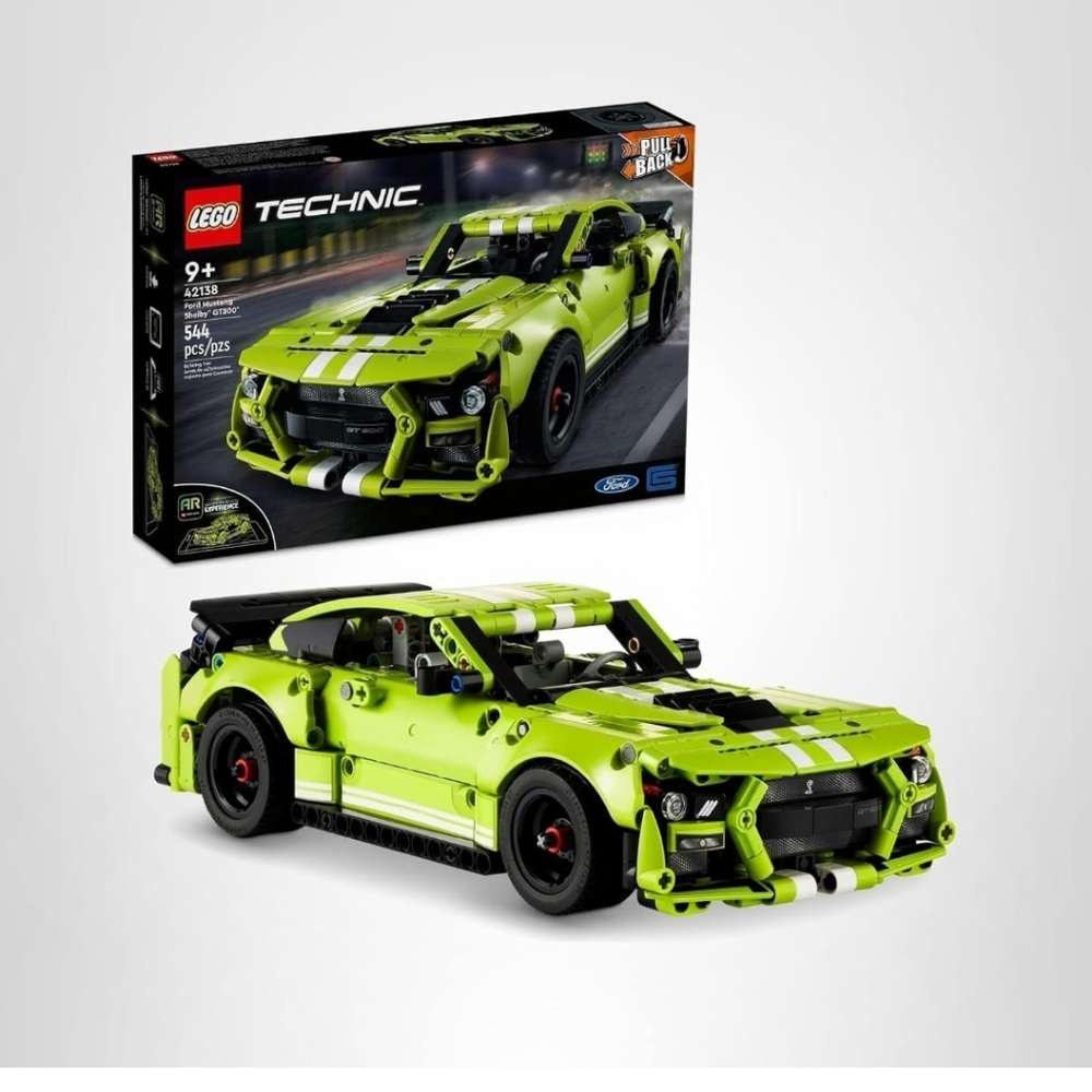 LEGO Technic Ford Mustang Shelby GT500 PULL BACK W/AR app For Pretend Play